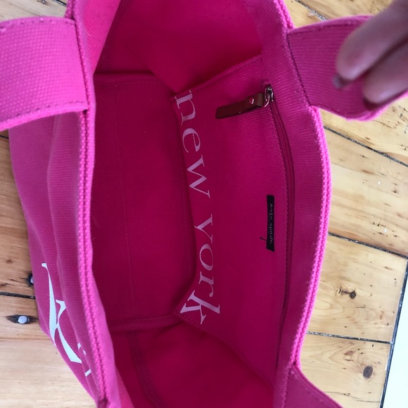 Kate Spade Canvas Tote Pink - Picture 5 of 6